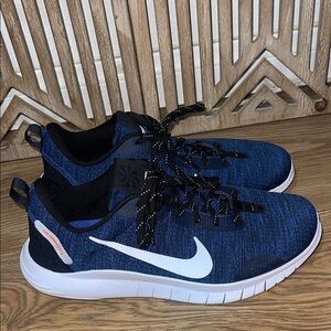 Nike Men's Black and Blue Athletic Shoes